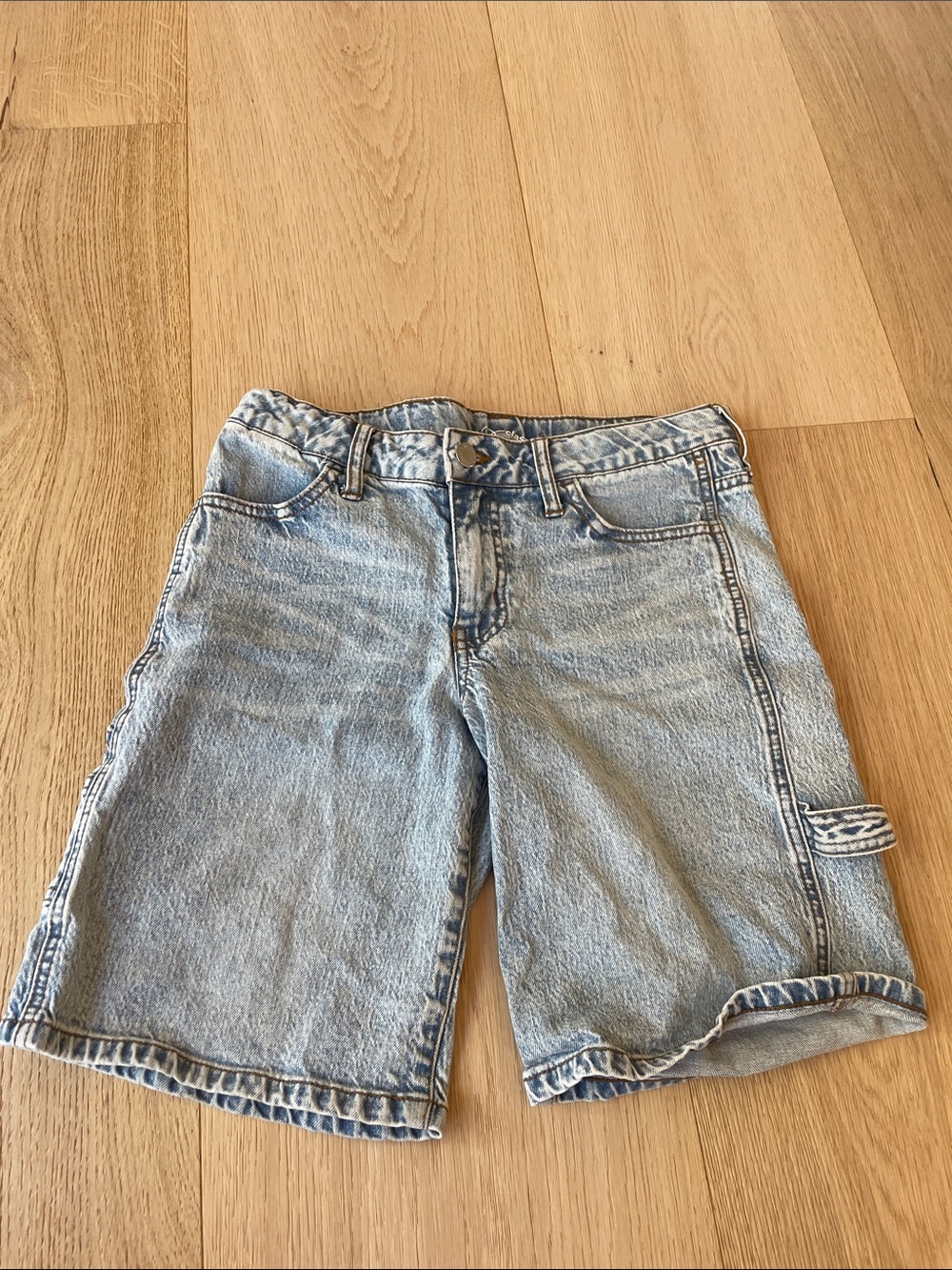 Target Light Wash Denim Cargo Shorts for Kids